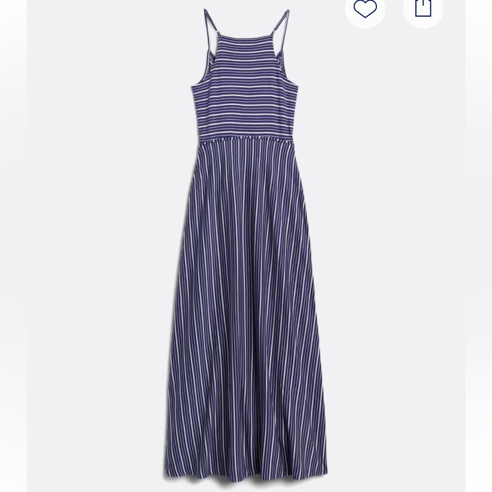 Market & Spruce Navy Striped Maxi Dress - Picture 2 of 8